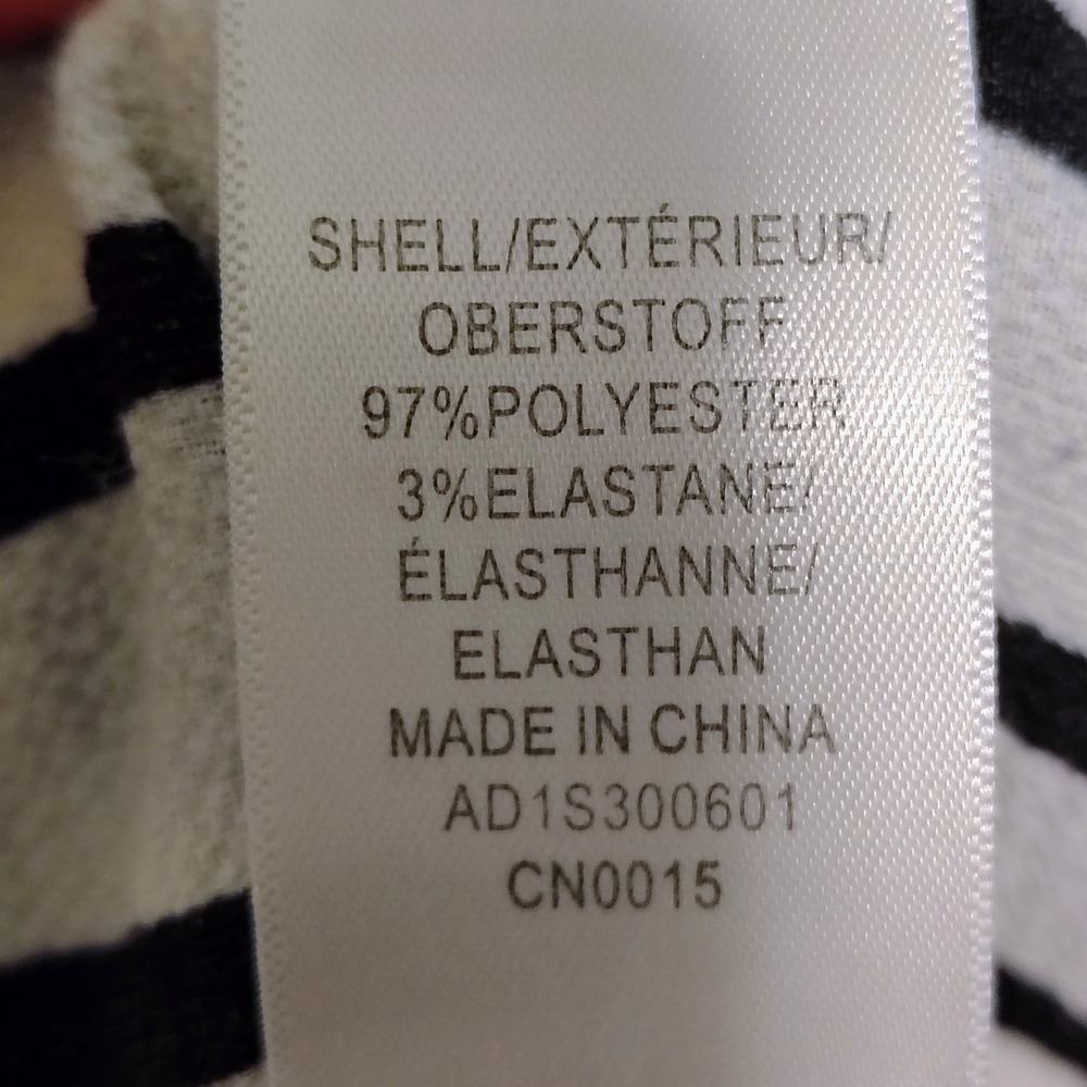Adrianna Papell Nautical Striped Plus Size Tunic Top 1X Coastal 3/4 Sleeve - Picture 8 of 9